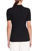 Cataleya Ribbed Cut-Out Top