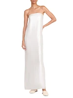 Casey Strapless Metallic Gown