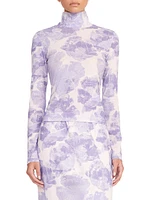 Helvin Floral Turtleneck