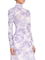 Helvin Floral Turtleneck