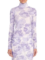 Helvin Floral Turtleneck