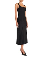 Ellison Knit Pleated Midi-Dress