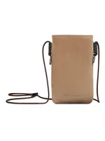 Suede Phone Bag With Monili