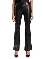 Olivia Vegan Leather Flared Pants