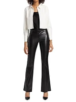 Olivia Vegan Leather Flared Pants