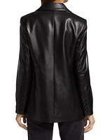 Denny Vegan Leather Blazer