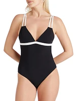 Aruba Colorblocked One-Piece Swimsuit