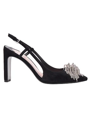 Celestia Crystal Slingback Pumps