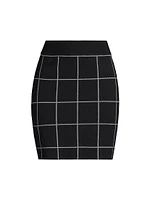 Sinclair Windowpane Miniskirt