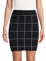 Sinclair Windowpane Miniskirt