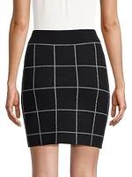 Sinclair Windowpane Miniskirt