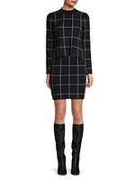 Sinclair Windowpane Miniskirt