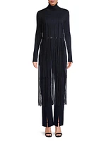 Gianna Fringe Turtleneck Sweater