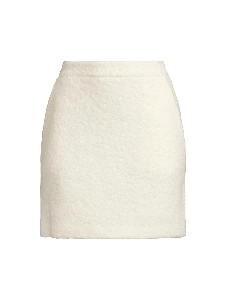 Addison Wool-Blend Miniskirt