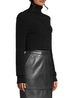 Mabel Cropped Zip-Front Jacket