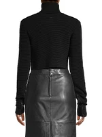 Mabel Cropped Zip-Front Jacket