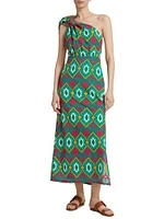 Tropical Carisma Midi-Dress