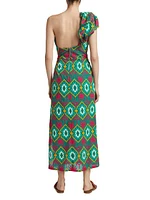 Tropical Carisma Midi-Dress