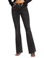 Le High Flare Side-Slit Jeans