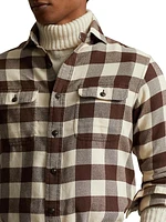 Checked Button-Front Shirt