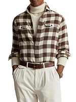 Checked Button-Front Shirt