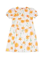 Little Girl's & Floral Poplin Dress