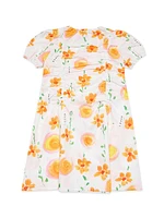 Little Girl's & Floral Poplin Dress