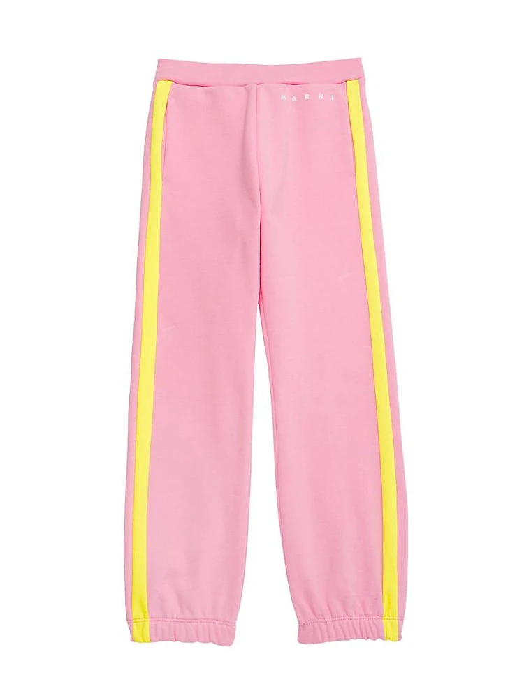 Little Girl's & Striped Cotton Sweatpants