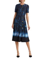 Myrtle Abstract Midi-Dress