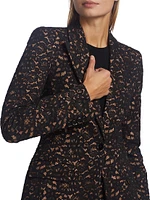 Georgina Single-Breasted Lace Blazer