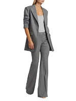 Cate Wool Ruched Blazer