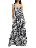 Floral Cotton Poplin Maxi Dress