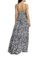 Floral Cotton Poplin Maxi Dress