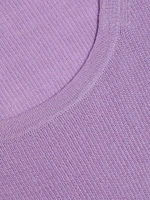 Short-Sleeve Cashmere Sweater