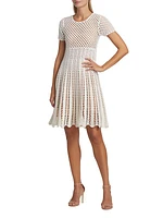 Crocheted Cotton & Cashmere Dress