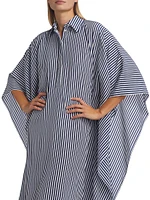 Silk Caftan Shirtdress