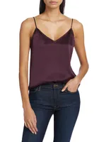 V-Neck Silk Camisole