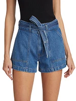 Raye Denim Utility Shorts