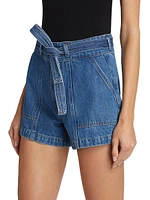 Raye Denim Utility Shorts