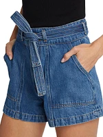 Raye Denim Utility Shorts