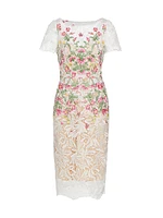 Guipure Lace Midi-Dress