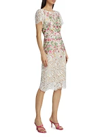 Guipure Lace Midi-Dress