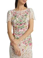 Guipure Lace Midi-Dress