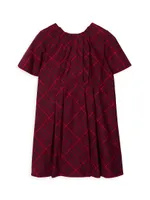 Little Girl's & Gia Plaid Cotton Dress