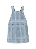 Little Girl's & Martine Check Denim Dress