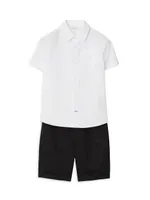 Little Boy's & Short-Sleeve Shirt