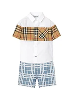 Baby Boy's & Little Mini Castiel Check Shorts