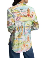 Gabriela Silk-Blend Scenic Shirt