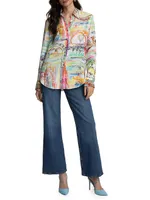 Gabriela Silk-Blend Scenic Shirt