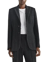 Laurence Striped Wool Single-Breasted Blazer